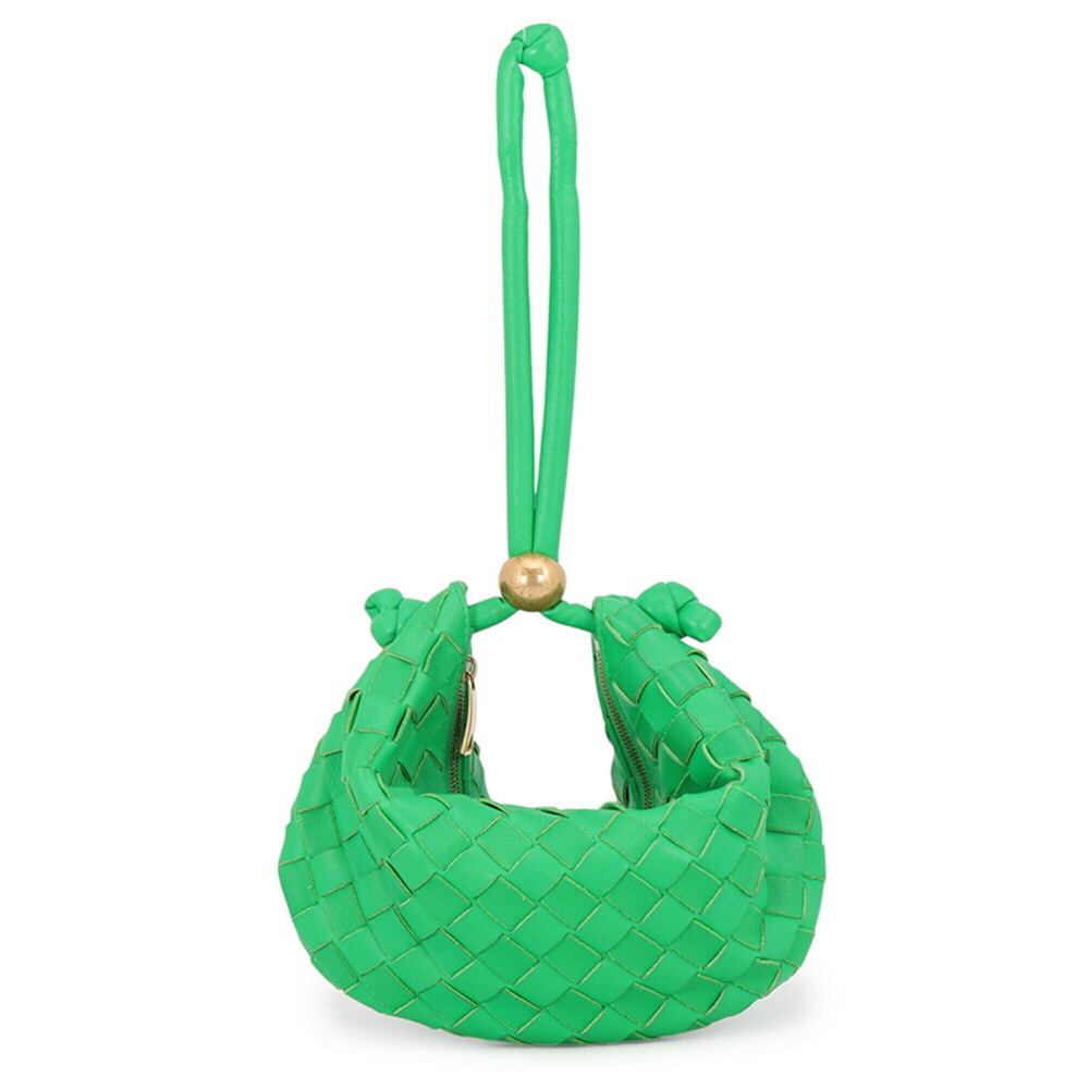 Bottega Veneta Intrecciato Small Turn Handbag Pouch Lambskin 701023 BOTTEGA V...